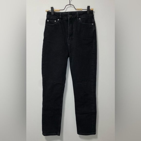 Ganni Cropped Black Jeans — Size 26W x 32L - Picture 3 of 13